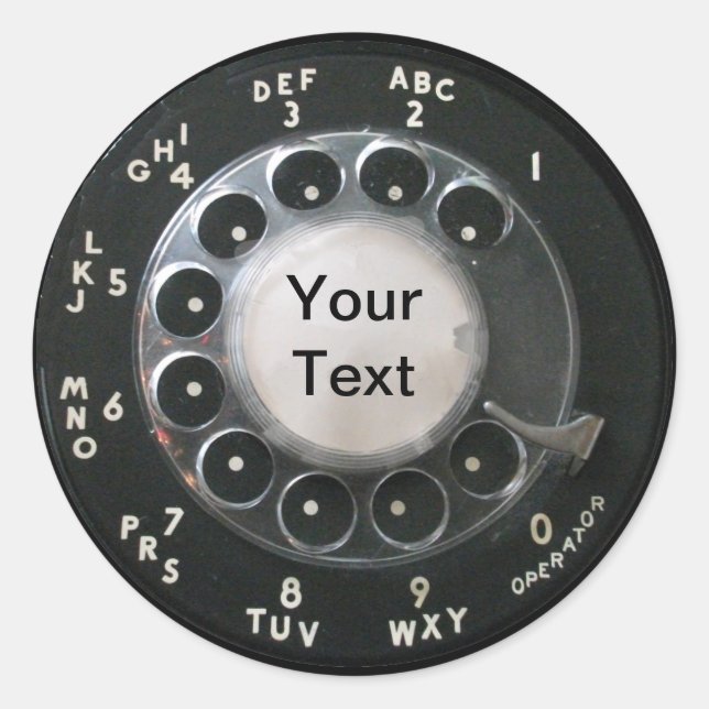 Rotary Phone Dial Stickers (Front)