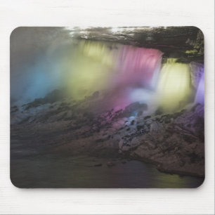 Rotating coloured light display on American Falls Mouse Pad