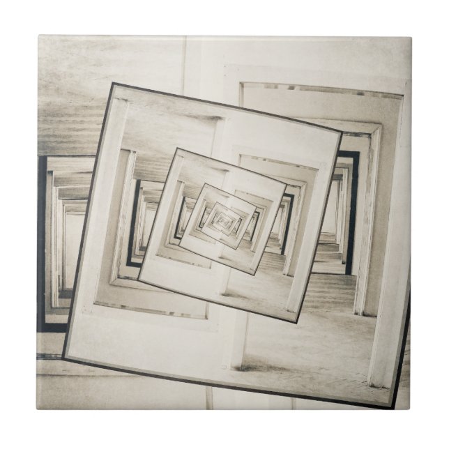 Rotating Doors Ceramic Tile (Front)