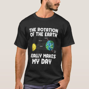 Rotation of the Earth Makes My Day Science Teacher T-Shirt