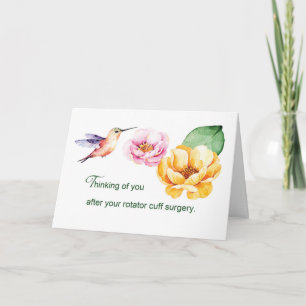Rotator Cuff Thinking of You Flowers Card