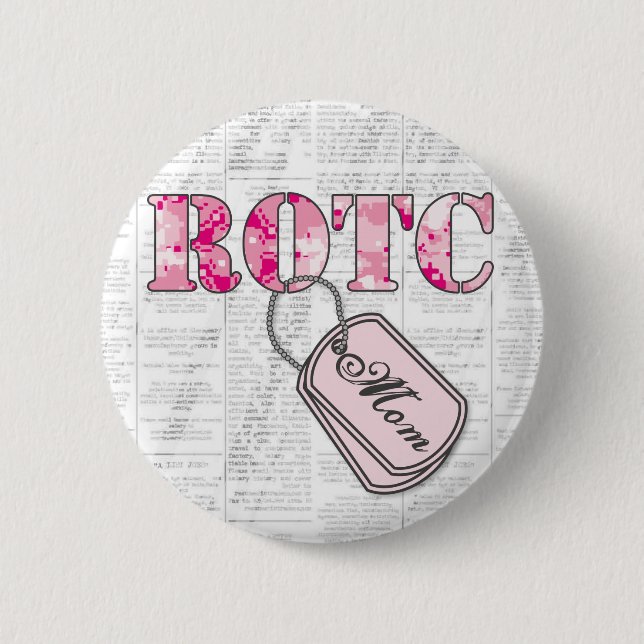 ROTC Mum: Help Wanted 6 Cm Round Badge (Front)