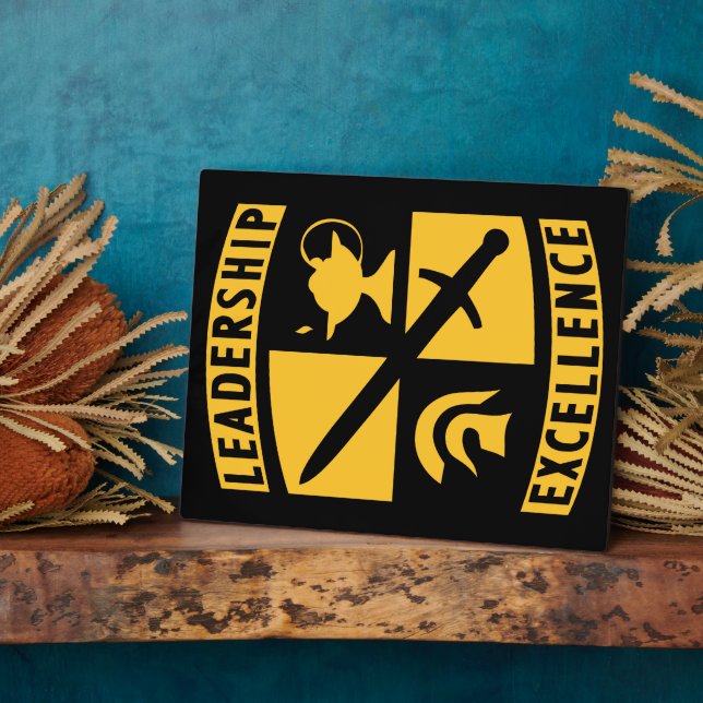 ROTC Reserve Officer Training Corps Military Plaque (Side)