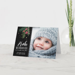 Rote Beeren Frohe Weihnachten Holiday Card