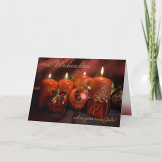 Rote Weihnachtsstimung Holiday Card