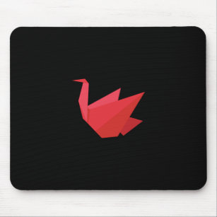 Roter anime Origami episches Mousepad