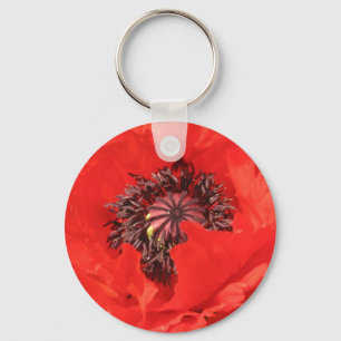 Roter Mohn Key Ring