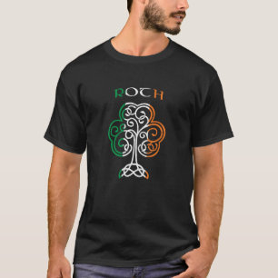 ROTH Irish Name Shamrock Ireland Flag Family T-Shirt
