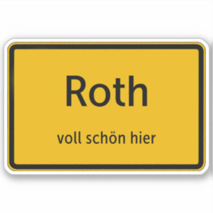 Roth Sticker Sticker Autosticker