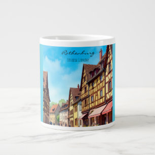 Rothenburg Bavaria Germany, Holiday in Rothenburg Large Coffee Mug