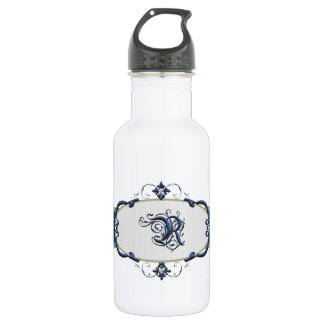 Rothenburg Blue Monogram-Letter R 532 Ml Water Bottle