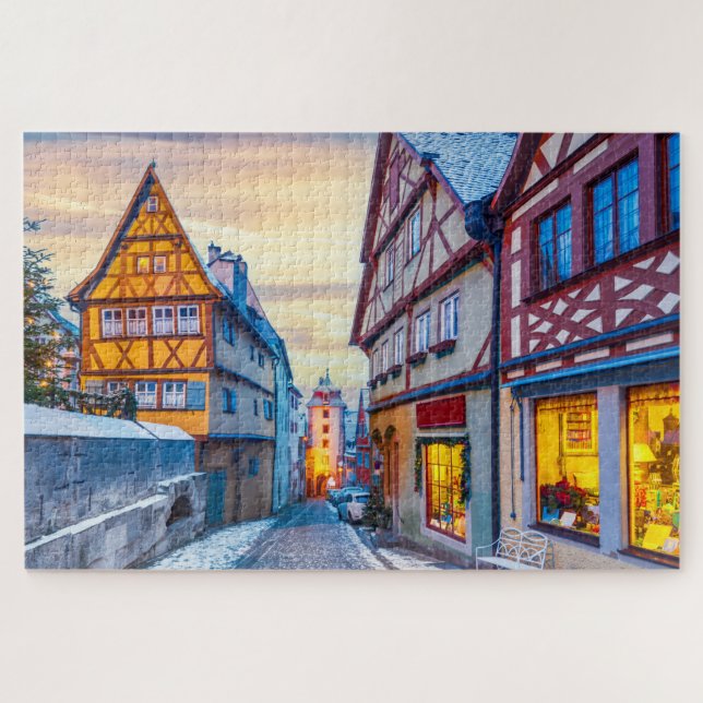 Rothenburg ob de Tauber Christmas Jigsaw Puzzle (Horizontal)