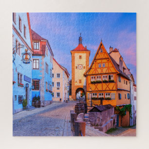 Rothenburg ob der Tauber, Bavaria, Germany. Jigsaw Puzzle