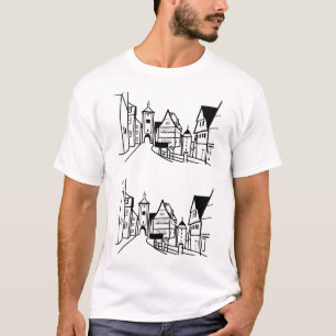 "Rothenburg ob der Tauber, Bavaria" Minimalist T-Shirt