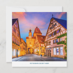 Rothenburg ob der Tauber Flat Holiday Card
