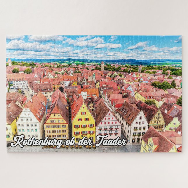 Rothenburg ob der Tauber, Germany Jigsaw Puzzle (Horizontal)