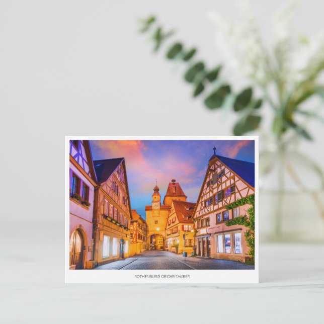 Rothenburg ob der Tauber, Holiday Postcard (Standing Front)