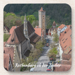 Rothenburg ob der tauber old town from above coaster