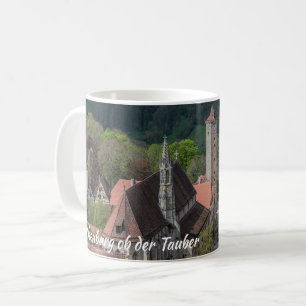 Rothenburg ob der tauber old town from above coffee mug