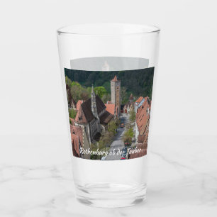 Rothenburg ob der tauber old town from above glass