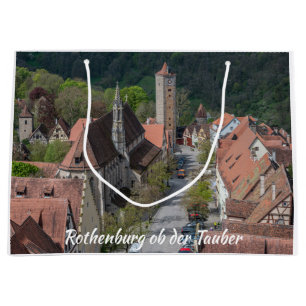 Rothenburg ob der tauber old town from above large gift bag