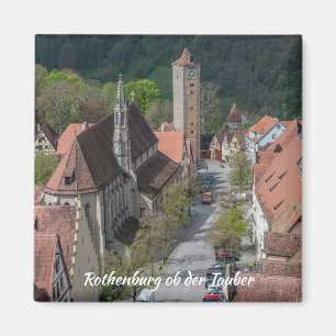 Rothenburg ob der tauber old town from above magnet