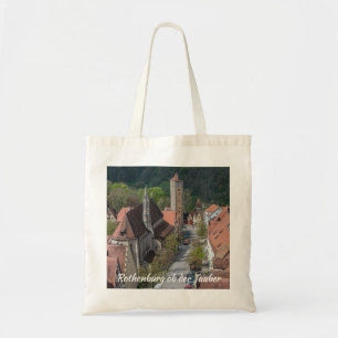 Rothenburg ob der tauber old town from above tote bag