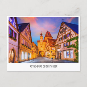 Rothenburg ob der Tauber travel Holiday Postcard