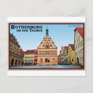 Rothenburg od Tauber - der Marktplatz Postcard