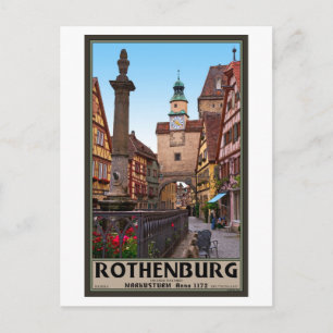 Rothenburg od Tauber - Markusturm Postcard