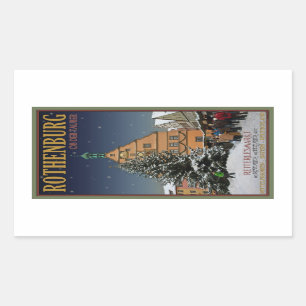 Rothenburg Reiterlesmarkt Rectangular Sticker