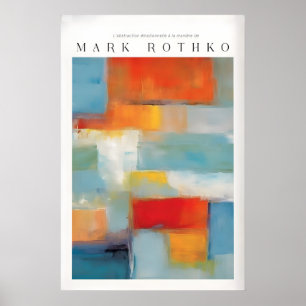 Rothko Canvas Colour Abstraction Painting Modern Poster