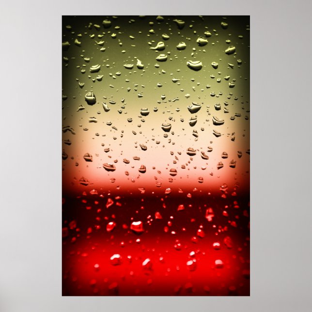 "Rothko in the rain" Poster (Front)