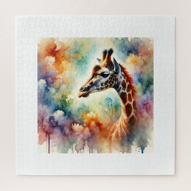Rothschilds giraffe 150624AREF105 - Watercolor Jigsaw Puzzle (Vertical)