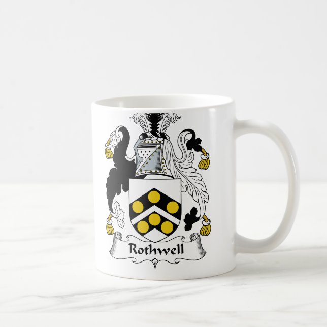 Rothwell Family Crest Coffee Mug (Right)