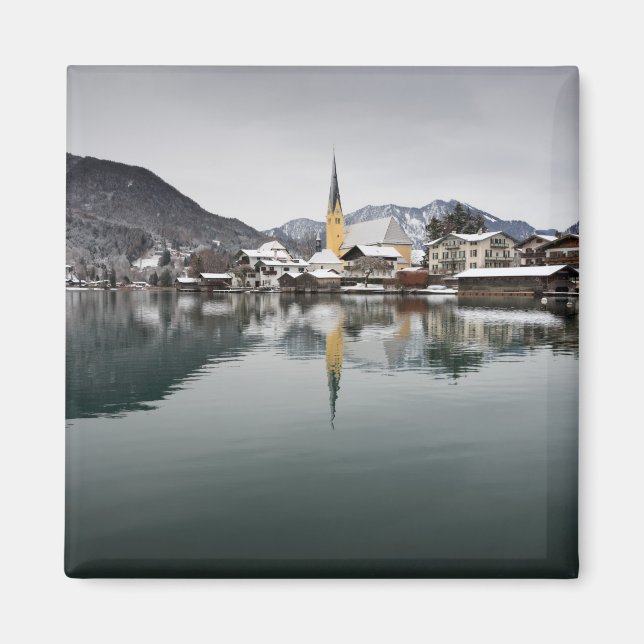 Rottach-Egern at the Tegernsee, Bavaria in winter Magnet (Front)