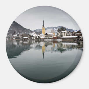 Rottach-Egern at the Tegernsee, Bavaria in winter Magnet