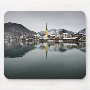 Rottach-Egern at the Tegernsee, Bavaria in winter Mouse Pad