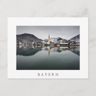 Rottach-Egern at the Tegernsee, Bavaria in winter Postcard