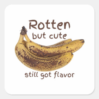 Rotten But Cute Square Sticker