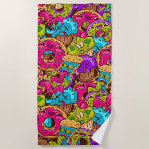 Rotten Desserts Beach Towel