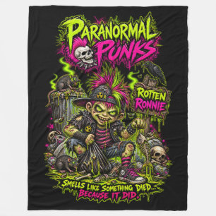 Rotten Ronnie - Paranormal Punks Fleece Blanket