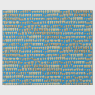 Rotten Teeth Dentist Dentistry Orthodontics colour Wrapping Paper