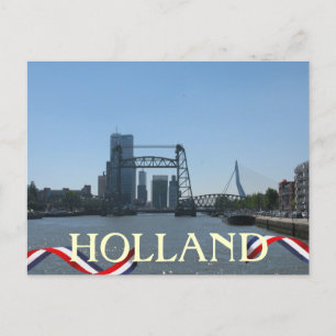 Rotterdam Bridges Holland Postcard