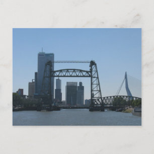 Rotterdam Bridges Meuse River Photo Postcard