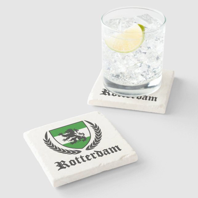Rotterdam City  Stone Coaster (Side)