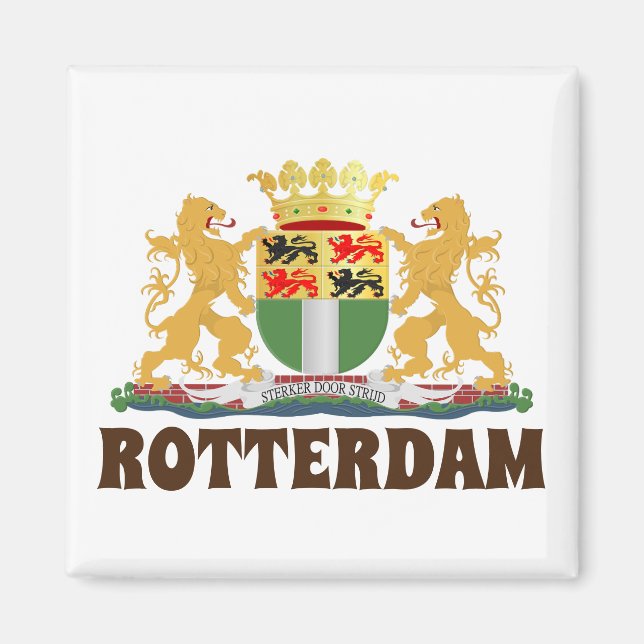 Rotterdam coat of arms, Netherlands Magnet (Front)