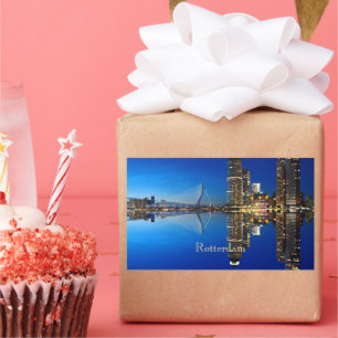 Rotterdam, Landscape Photograph Rectangular Sticker