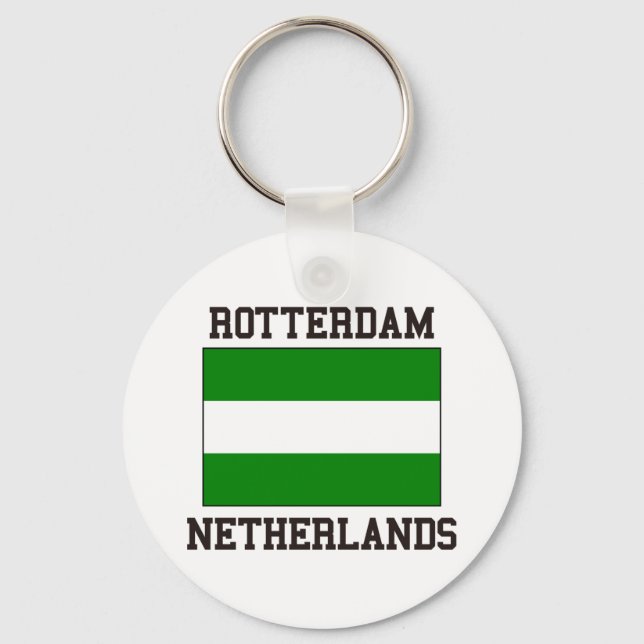 Rotterdam Netherlands Key Ring (Front)