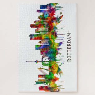 Rotterdam Netherlands Skyline Jigsaw Puzzle
